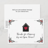 Carte De Correspondance Open House Suivi immobilier (Devant / Derrière)