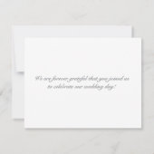 Carte De Correspondance Opulent Damask Flat Merci note (Dos)