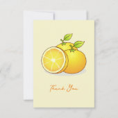 Carte De Correspondance Oranges, fruits mignons (Devant)