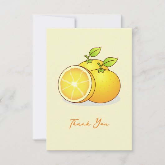 Carte De Correspondance Oranges, fruits mignons (Devant)