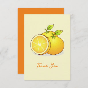Carte De Correspondance Oranges, fruits mignons