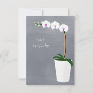 Carte De Correspondance Orchidée   Avec compassion