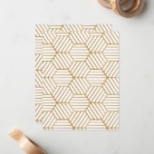 Carte De Correspondance Ornements de luxe 101 (Devant/Arrière en situation)