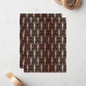 Carte De Correspondance Ornements de luxe 14 (Devant/Arrière en situation)