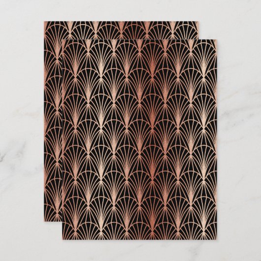 Carte De Correspondance Ornements de luxe 14 (Devant / Derrière)