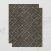 Carte De Correspondance Ornements de luxe 19 (Devant / Derrière)