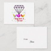 Carte De Correspondance OUAH ! Vous êtes un Gem (Devant / Derrière)