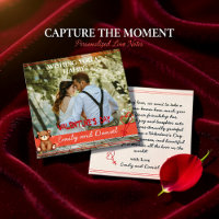 Ours aquarelle Photo Saint-Valentin note plate