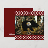 Carte De Correspondance Ours Noir Ourson Ourson Ourson Ours Empreintes de  (Devant / Derrière)