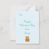 Carte De Correspondance Owl Valentines (Dos)