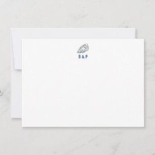 Carte De Correspondance Oyster Merci