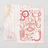 Carte De Correspondance Pack Texas Cowboy (Devant / Derrière)