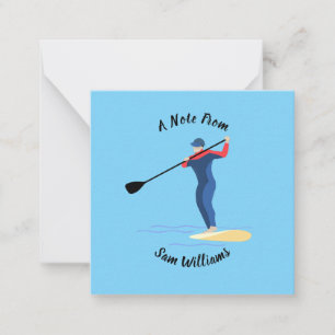 Carte De Correspondance Paddleboarding en stand-up