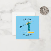 Carte De Correspondance Paddleboarding en stand-up (Devant/Arrière en situation)