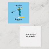 Carte De Correspondance Paddleboarding en stand-up (Devant / Derrière)