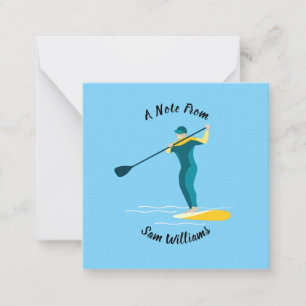 Carte De Correspondance Paddleboarding en stand-up