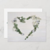 Carte De Correspondance Paix, joie et coeur d'amour personnalisés (Devant / Derrière)