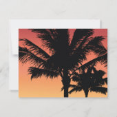 Carte De Correspondance Palmier (Dos)