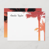 Carte De Correspondance Palmier (Devant / Derrière)