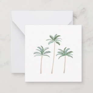 Carte De Correspondance Palmiers de plage