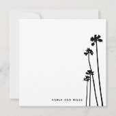 Carte De Correspondance Palmiers Hauts et Modernes Exotic Tropical Island (Devant)