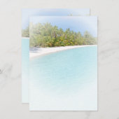 Carte De Correspondance Palms Plage Sable Mer Nature (Devant / Derrière)