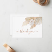 Carte De Correspondance Pampas Grass merci (Devant/Arrière en situation)