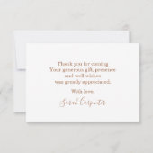 Carte De Correspondance Pampas Grass merci (Dos)