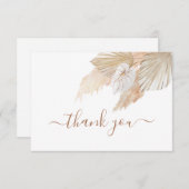 Carte De Correspondance Pampas Grass merci (Devant / Derrière)