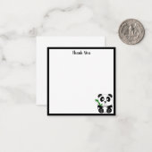 Carte De Correspondance Panda Mignon Merci (Devant/Arrière en situation)