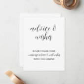 Carte De Correspondance Panneau Conseils et souhaits (Devant/Arrière en situation)