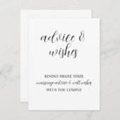 Carte De Correspondance Panneau Conseils et souhaits (Devant / Derrière)