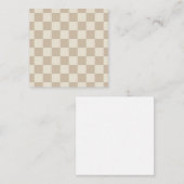 Carte De Correspondance Panneau de contrôle Brown et beige (Devant / Derrière)