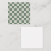 Carte De Correspondance Panneau de contrôle vert (Devant / Derrière)