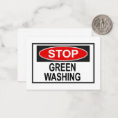 Carte De Correspondance Panneau Stop Greenwash (1) (Devant/Arrière en situation)
