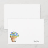 Carte De Correspondance Panneaux aquarelle pointillés (Devant / Derrière)