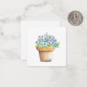 Carte De Correspondance Panneaux aquarelle pointillés (Devant/Arrière en situation)