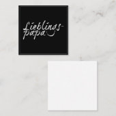 Carte De Correspondance Papa préféré - écriture blanche 00001 (Devant / Derrière)