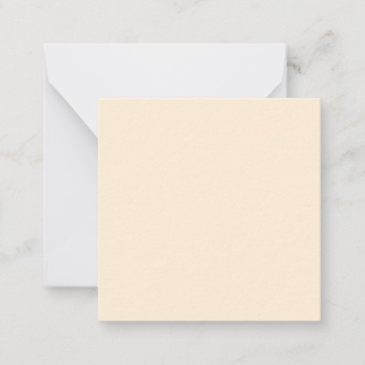 Carte De Correspondance Papaya Whip couleur solide (Devant)