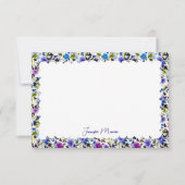 Carte De Correspondance papeterie à bordure festonnée (Devant)