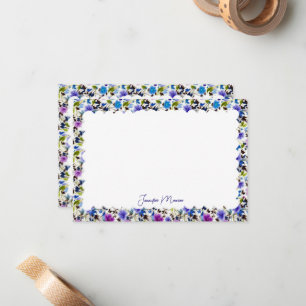 Carte De Correspondance papeterie à bordure festonnée