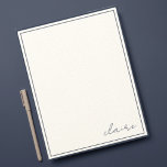 Carte De Correspondance Papeterie bleu foncé Notes Vintages<br><div class="desc">Créez votre propre papeterie. Personnalisez ce design avec votre propre texte. Customisez davantage cette conception en sélectionnant le lien "customiser plus loin".</div>