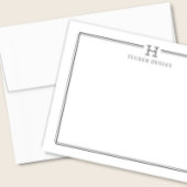 Carte De Correspondance Papeterie de Bureau pour Hommes, Cadeau Initial, G