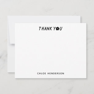 Carte De Correspondance Papeterie de fleurs pour enfants mignons Merci