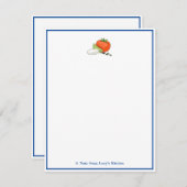 Carte De Correspondance Papeterie de la note du chef italien Caprese (Devant / Derrière)