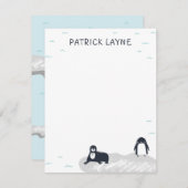 Carte De Correspondance Papeterie de l'ours polaire (Devant / Derrière)