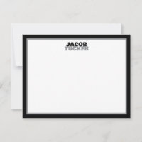 Papeterie de marque Casual Stacked avec bordure no