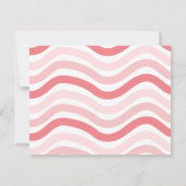 Carte De Correspondance Papeterie enfantine coeurs motif ondulé rose migno (Dos)