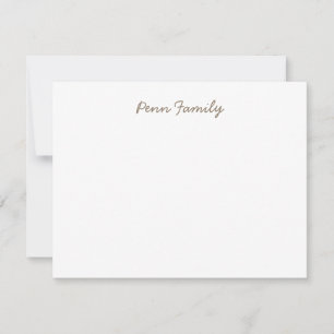 Carte De Correspondance Papeterie familiale personnalisée