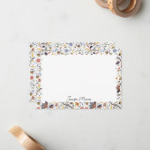 Carte De Correspondance papeterie frontalière à échelles (Devant/Arrière en situation)